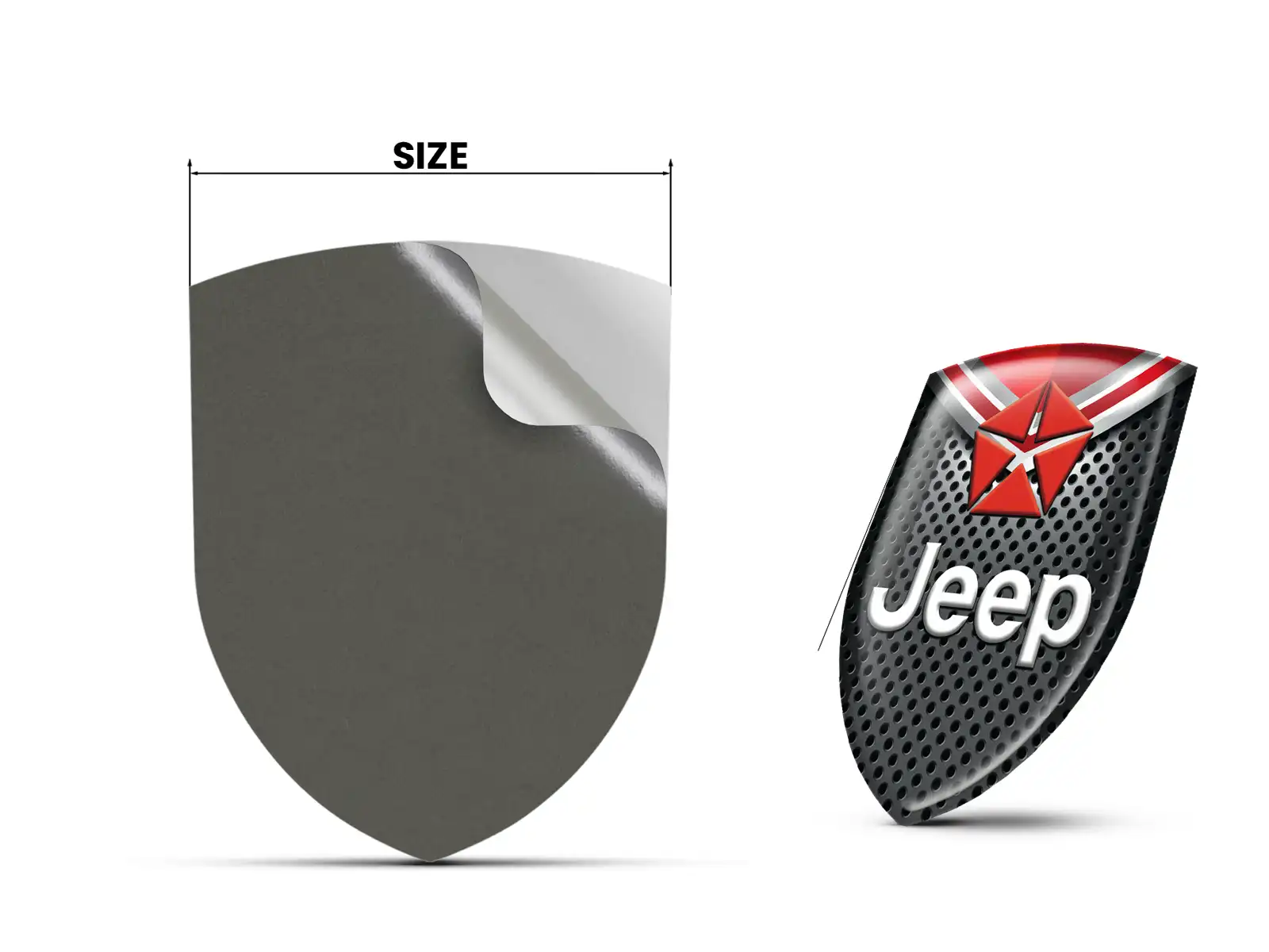 Jeep Selbstklebeetikett Pro Max Robust Elegant Layout